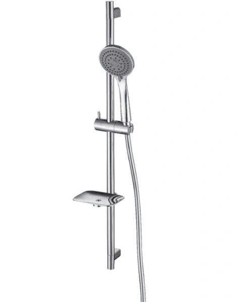 Комплект смесителей Aquatek Вега 3 в 1 хром, смеситель для ванны, раковины, душевой гарнитур, однорычажный