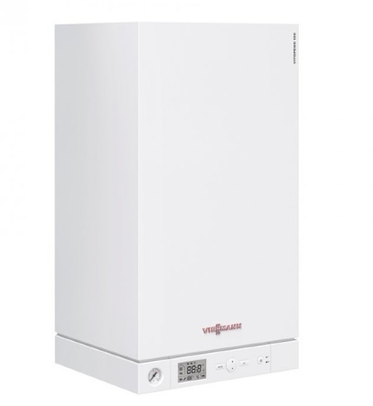 Котел газовый Viessmann Vitopend 100-W A1JB двухконтурный 24 кВт с закрытой камерой сгорания (турбированный) настенный, 340x400x725 мм белый