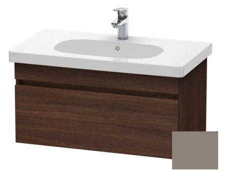 Тумба/шкафчик для консоли/столешницы Duravit DuraStyle под раковину 80х54,8х51,2 см, подвесная, ДСП, цвет: каштан темный/базальт, 1 выдвижной ящик, прямоугольная