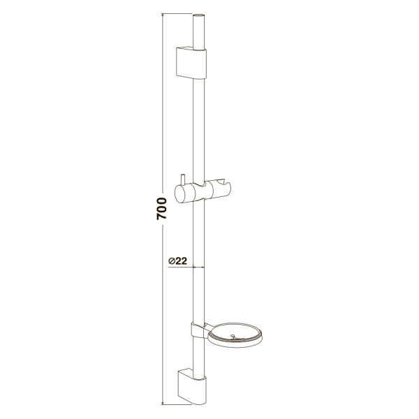 Душевая стойка Olives BD01 высота 70 см