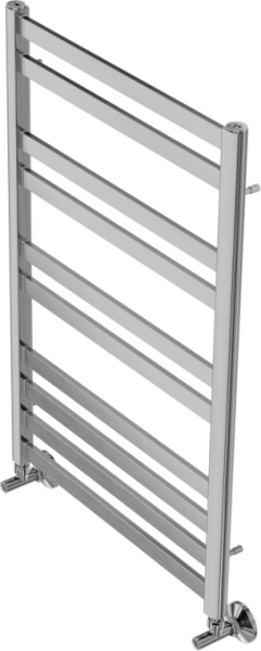 Полотенцесушитель Aquatek Сириус водяной П10 500х800 мм хром, нержавеющая сталь, лесенка, подключение нижнее