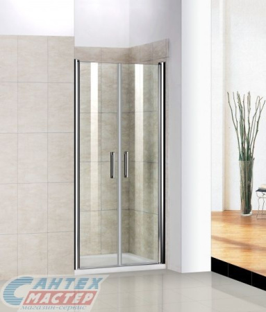 Душевая дверь BAS Пандора SD-100-C-CH 100х185 прозрачное стекло в нишу, открывание правое/левое, прозрачное закаленное стекло, раздвизжная, профиль хром, прямоугольная (душевое ограждение без поддона)