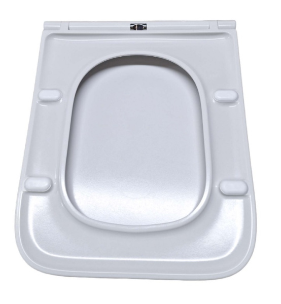 Cиденье для унитаза Aquatek Либра New 43х36х3,1 см дюропласт, цвет белый, с крышкой, быстросъемное, микролифт (SoftClose), крепление