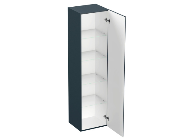 Пенал Cersanit MODUO 40 подвесной, (правый/левый/универсальный), с распашными дверцами, цвет темно-серый, в ванную комнату