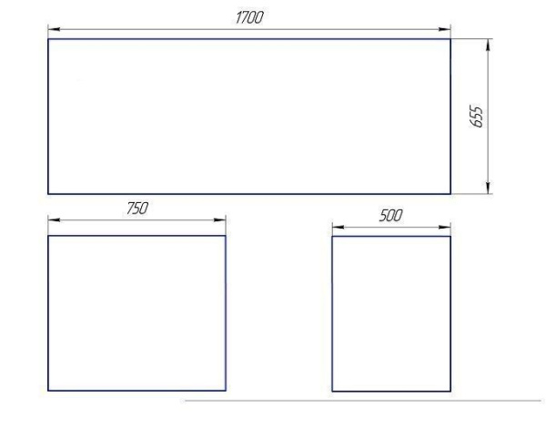 Панель фронтальная Эстет Грация 170 см, для ванны, ABS-пластик, цвет: белый, (экран для ванны) прямоугольный, лицевая панель, универсальная, правая, правосторонняя