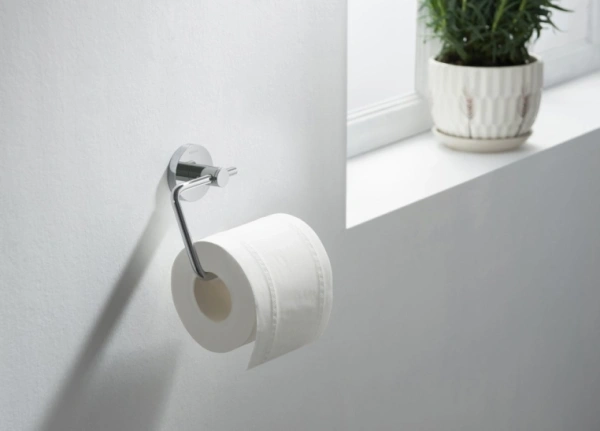 Держатель для туалетной бумаги Aquatek Европа без крышки, цвет хром, настенный, латунь/нержавеющая сталь, форма квадратная, для туалета/ванной, бумагодержатель