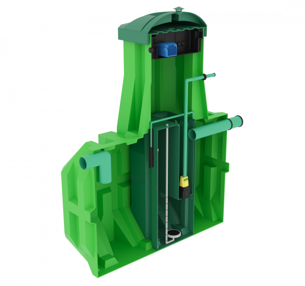 Септик Ergobox 5 (Эргобокс) станция биологической очистки,для частного дома, дачи (5 чел)