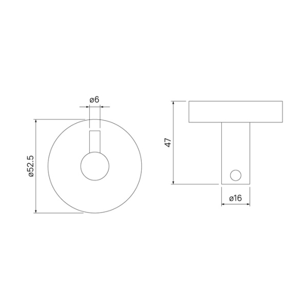 Крючок одинарный IDDIS Sena черный матовый, настенный, сплав металлов, диаметр 52,5 мм, форма круглая, для полотенец в ванную/туалет/душевую кабину SENSB01i41