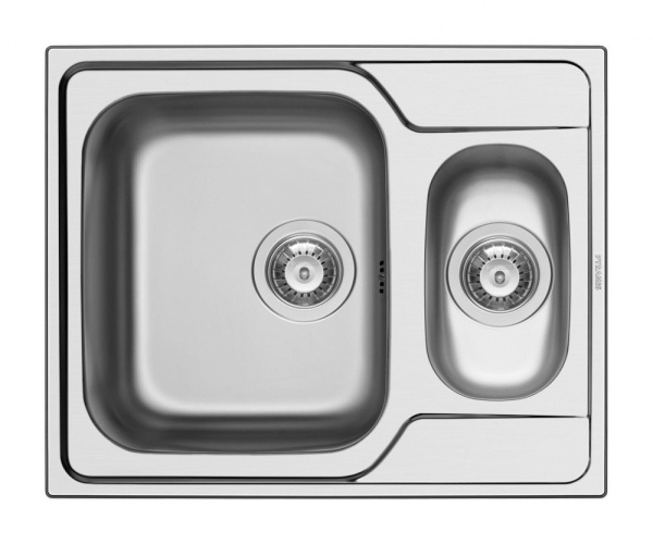 Мойка Pyramis Athena Extra 62х50х18 см врезная, полированная, нержавеющая сталь 101200701