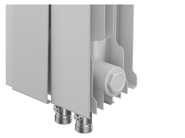 Радиатор отопления Royal Thermo PianoForte 300 Bianco Traffico VDR80 (12 секций) биметаллический, нижнее, правое подключение, для квартиры, дома, водяные, мощность 1476 Вт, настенный, батарея, белый