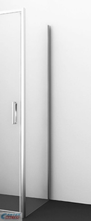 Душевая перегородка Wasserkraft Aller 10H06-RP80 800x2000 с фиксатором профиль хром прозрачное стекло в нишу, открывание правое/левое, прозрачное закаленное стекло, раздвизжная, профиль хром, прямоугольная (душевое ограждение без поддона)