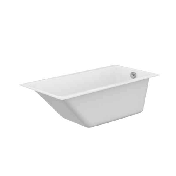 Ванна Cersanit Crea 150x75 акриловая, цвет- белая, (без гидромассажа, рамы, сифона, фронтальной панели) прямоугольная, левосторонняя/правосторонняя, левая/правая, универсальная