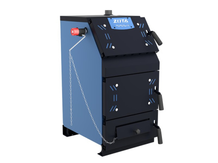 Котел твердотопливный Zota Тополь М 20 кВт, (200 кв. м) одноконтурный, напольный, традиционный, с открытой камерой сгорания