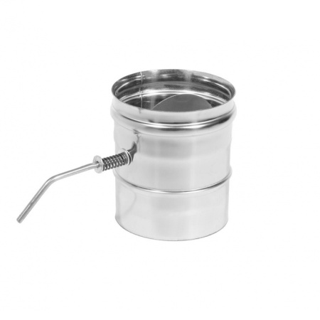 Шибер поворотный D115 Профи (для ТОП-140, ТОП-200, Матрица) задвижка/заслонка дымохода для отопительной печи ТЕПЛОДАР