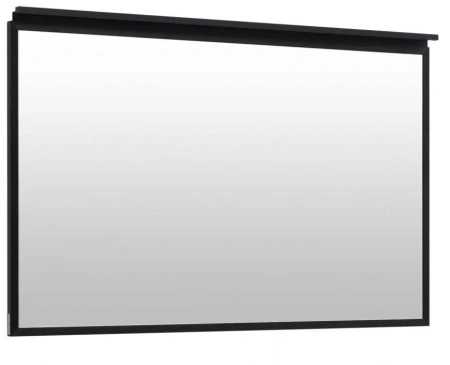 Зеркало Allen Brau Priority 100х75х2 см с подсветкой, прямоугольное, подвесное/настенное, цвет рамы черный браш, для ванной комнаты