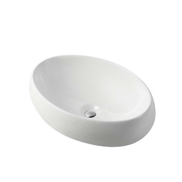 Раковина керамическая Vincea, 49х34,5х15 см, накладная, чаша, овальная, керамическая/ фарфоровая, цвет белый, без отверстия под смеситель, без перелива