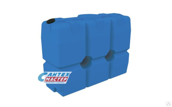 Емкость пластиковая (бак) Экопром SK 2000 литров 105,2101,601,0 для воды,с  крышкой с дыхательным клапаном (цвет-синий) усиленная под плотность до 1,2 г/см3