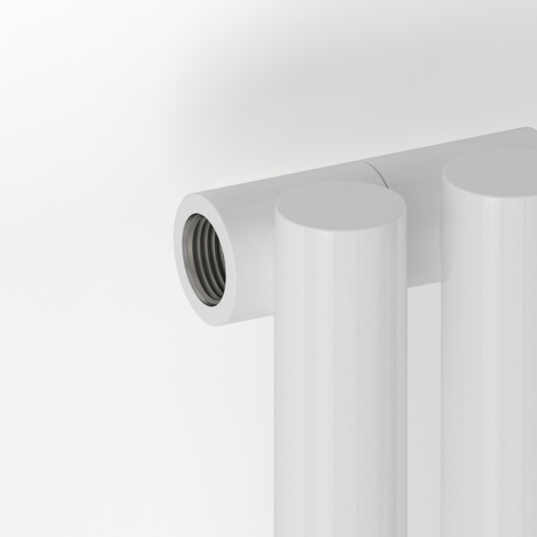 Радиатор отопления Сунержа Эстет-1 1800х180 4 секции, цвет белый, универсальное подключение, нержавеющая сталь, трубчатый