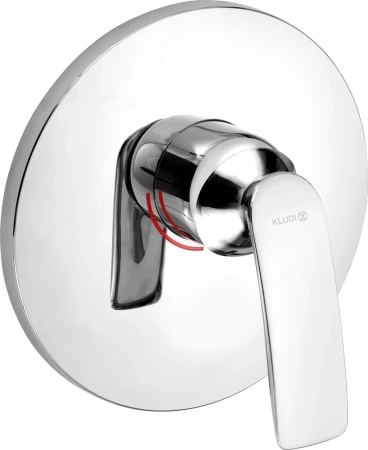 Смеситель для ванны/душа KLUDI BALANCE настенный, однорычажный, встраиваемый, без излива, латунь, цвет хром