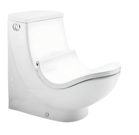 Унитаз компакт Gural Vit WC Health с Soft Close, БЕЛЫЙ, вертикальный выпуск, напольный, с быстросьемным сиденьем микролифт, ДЮРОПЛАСТ, режим слива: две кнопки, чаша с бачком