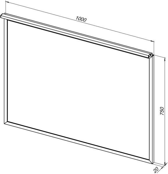 Зеркало Allen Brau Priority 100х75х2 см с подсветкой, прямоугольное, подвесное/настенное, цвет рамы медь браш, для ванной комнаты