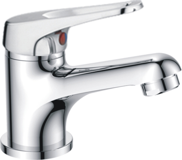 Смеситель для умывальника HAIBA CRON однозахватный, неповоротный, длина 94 мм, силумин, цвет хром