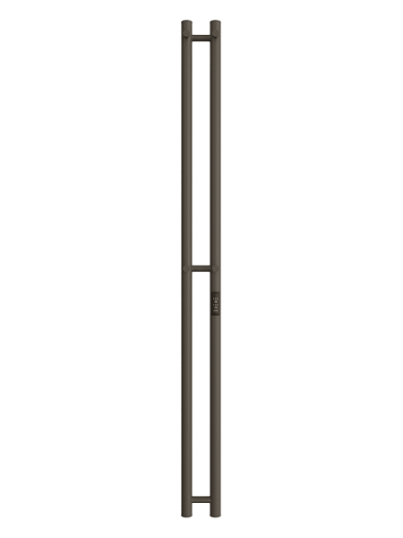 Полотенцесушитель Двин X-2 neo 160/8 (электрический, 1"-1/2", К, диммер, оружейная сталь), без полки, электрический, нижнее правое/нижнее левое подключение, из нержавеющей стали, форма I-образная, настенный, цвет оружейная сталь