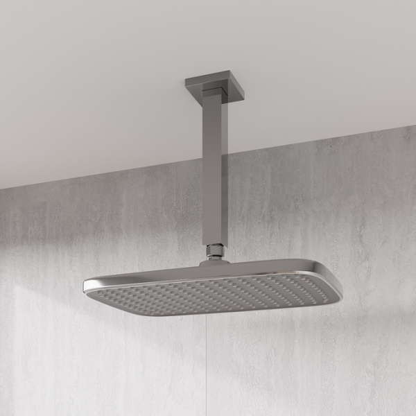 Верхний душ IDDIS Esper прямоугольный, 300х200х63 мм хром, ABS-пластик, тропический душ, для душа/ванной