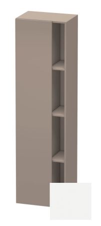 Пенал Duravit DuraStyle, 50x36x180 см, подвесной, (левый), с дверцей, с закрытыми/открытыми полками, цвет: базальт/белый матовый, в ванную комнату