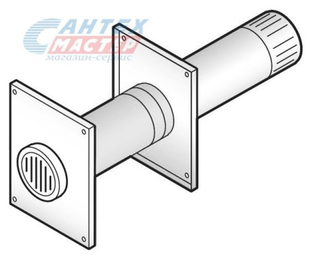 Патрубок забора воздуха снаружи De Dietrich диаметром 80 мм