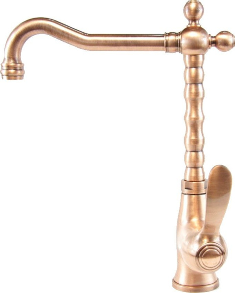 Смеситель для раковины Webert Aurora однорычажный, поворотный, длина 190 мм, латунь, цвет медь