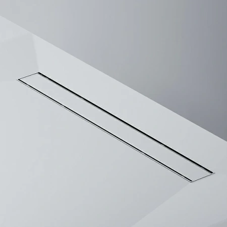 Душевой трап (лоток) AM.PM PrimeFlow 700 мм комбинированный затвор со стальной матовой решеткой, под плитку, цвет хром матовый, выходная труба 50 мм, линейный