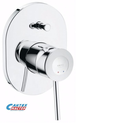 Смеситель для ванны Grohe BauClassic скрытого монтажа хром 29047000