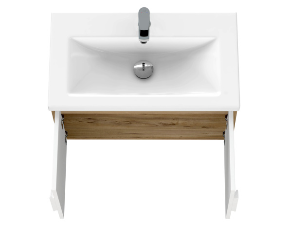 Тумба под раковину Cersanit COMO 80 белая подвесная 69339 для раковины COMO 80