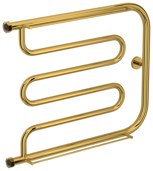 Полотенцесушитель Сунержа "Лира+" 2 полки 500x650 Н. Г. 1", водяной, цвет золото