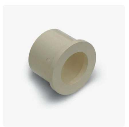 Переходник с ПВХ на ХПВХ клеевой GENOVA 2" (КН-КВ) соединительный бежевый, фитинг для соединения труб отопления, горячей/холодной воды до 95°С