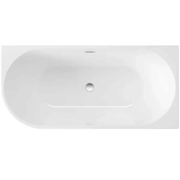 Ванна Deante Silia 150х75 см, акриловая, цвет белый, (без гидромассажа, рамы, фронтальной панели) угловая, правосторонняя, правая, отдельностоящая/пристенная
