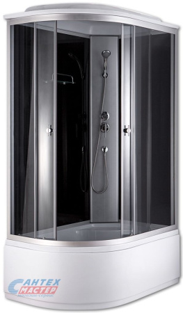 Душевая кабина 80х120х220 см Niagara Classic (правая) поддон высокий, асимметричная, угловая, стекло тонированное, задние стекла черные, с верхним душем, без гидромассажа, с сиденьем Душевая кабина 80х120х220 см Niagara Classic (правая) поддон высокий, асимметричная, угловая, стекло тонированное, задние стекла черные, с верхним душем, без гидромассажа, с сиденьем