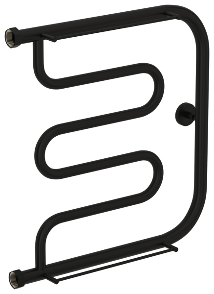 Полотенцесушитель Сунержа "Лира+" 2 полки 500х500 Н. Г. 1", водяной, цвет матовый чёрный