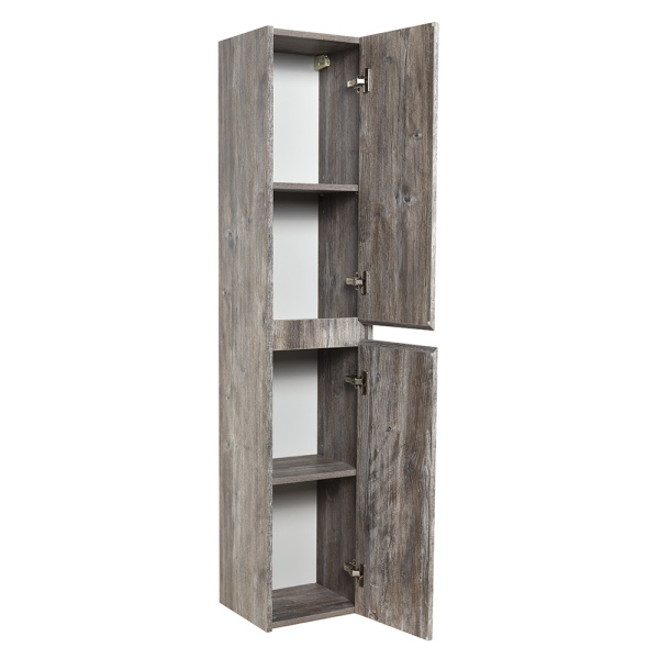 Пенал BelBagno Kraft, 33х30х160 см, подвесной, правый, 2 распашные двери/2 полки внутри, механизм доводчика, цвет сосна пасадена, в ванную комнату