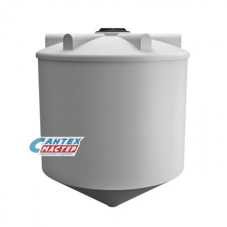 Емкость пластиковая (бак) Экопром ФМ 5000 литров 108,5134,001,0 для воды,с крышкой с дыхательным клапаном (цвет-белый) усиленная под плотность до 1,2 г/см3