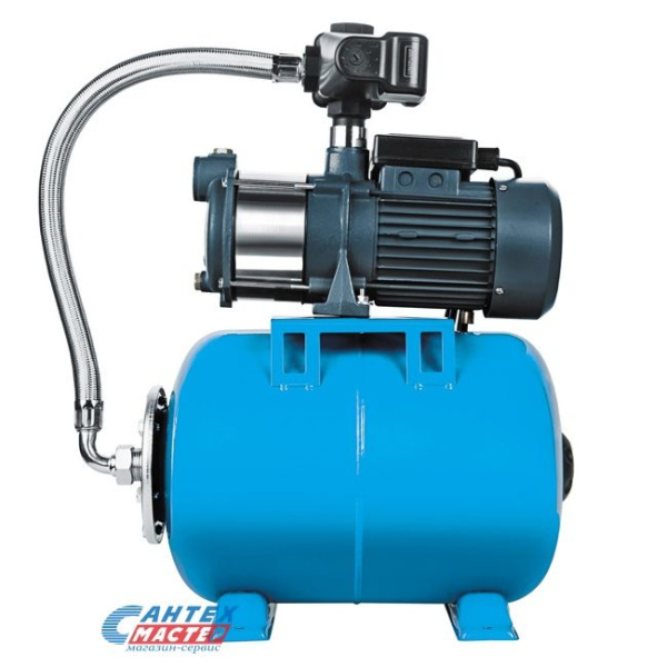 Насосная станция Unipump AUTO MH 500C, 9 м³/ч, напор - 58 м, 1.8 кВт, (220 В) гидроаккумулятор 24 л, давление 6 бар, глубина всасывания 8 м, автоматическая, для подачи чистой воды, водоснабжения частного дома, дачи, полива, из колодца