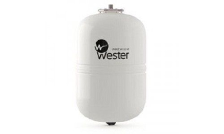 Бак расширительный 24 л (белый) Wester Premium WDV для системы ГВС и гелиосистем без ножек, на стену, вертикальный, мембранный, накопительный, настенный, для воды, антифриза, системы водяного отопления закрытого типа WDV24P