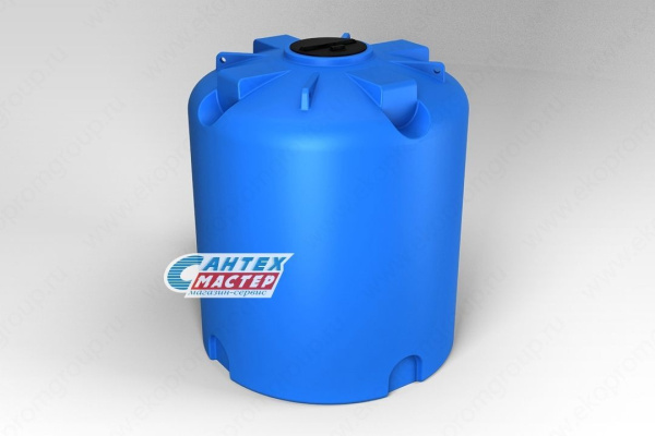 Емкость пластиковая (бак) Экопром TR 10000 литров 107.1003.601.0 для воды,с откидной  крышкой с дыхательным клапаном (цвет-синий)