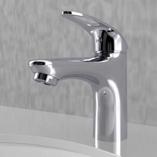 Смеситель для раковины/умывальника Olives VEGA 12100VE однорычажный, неповоротный, керамический картридж, длина излива 104 мм, латунь, цвет хром 12100VE