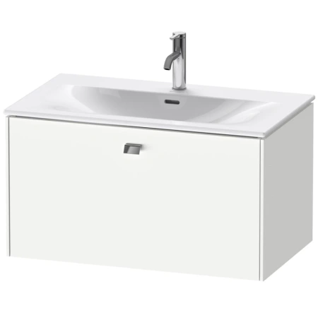 Тумба под раковину для консоли/столешницы Duravit Brioso 92х48х44,2 см, подвесная, ДСП, цвет: белый матовый/хром, 1 выдвижной ящик, прямоугольная