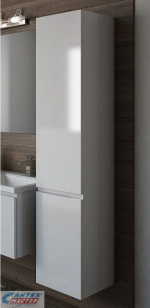 Пенал ESTET LUX Dallas Luxe, 174,7х40х34 см, подвесной, (правый), с дверцами/двустворчатый, с полками, цвет белый, в ванную комнату