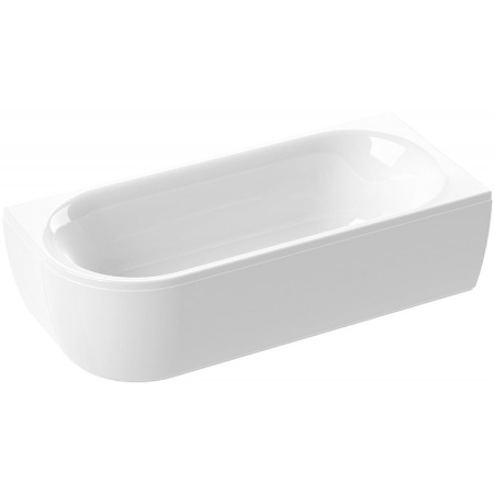Ванна Cezares Metauro, акриловая 180х80, цвет- белая, (без гидромассажа, рамы, сифона, фронтальной панели) прямоугольная, пристенная/угловая, правая, правосторонняя
