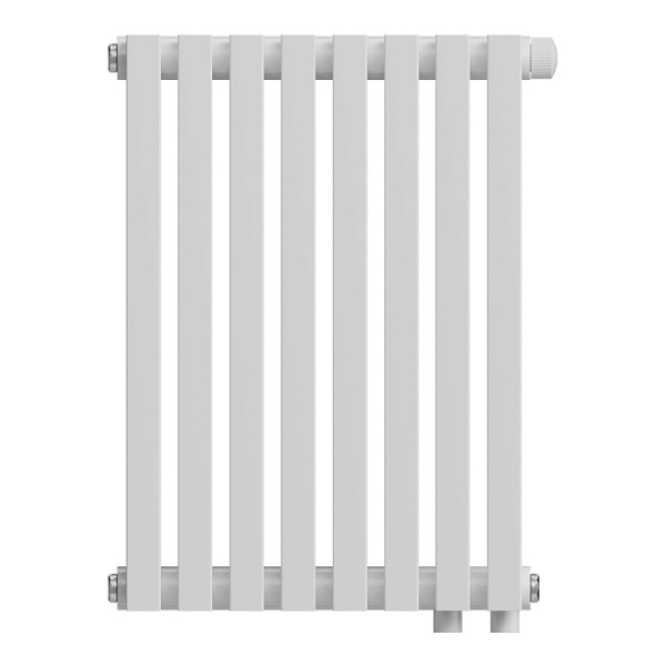 Радиатор Royal Thermo Shift Q30 VC2050 стальной 2 трубчатый, 08 секций, нижнее подключение, для отопления квартиры, дома, водяные, мощность 816 Вт, настенный, цвет белый RAL9016