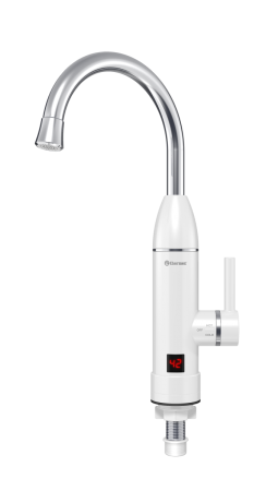 Водонагреватель проточный Thermex Hotty 3000 электрический, вертикальный, 3 квт, 360х205х95 мм, 230в (цвет белый/хром) с нижней подводкой